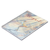 Figure Skating Ice Skating skates custom name Notizblock (Linke Seite)