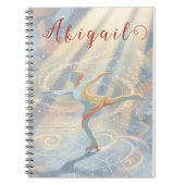 Figure Skating Ice Skating skates custom name Notizblock (Vorderseite)