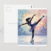 Figure skating postkarte (Vorne/Hinten)