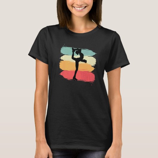 Figure Skating Retro Skater or Dancer T-Shirt (Vorderseite)