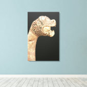 Figurehead of a Viking Longship, gefunden in Osebe Leinwanddruck (Insitu (Holzboden))