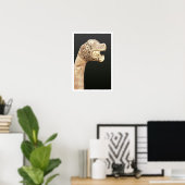 Figurehead of a Viking Longship, gefunden in Osebe Poster (Heimbüro)