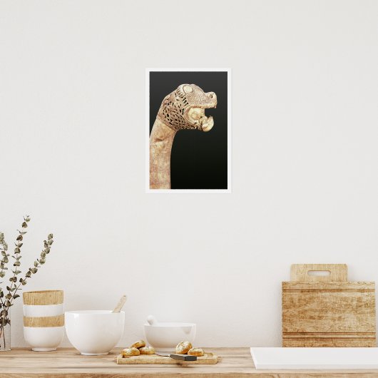 Figurehead of a Viking Longship, gefunden in Osebe Poster (Küche)