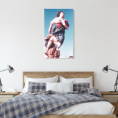 Figurehead von unbekanntem Segelschiff Leinwanddruck (Insitu (Schlafzimmer))