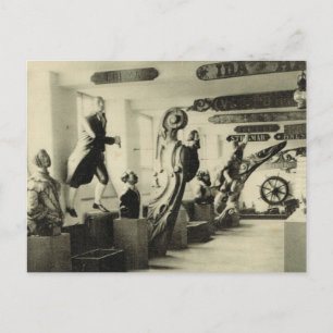 Figureheads, Hallands Museum, Halmstad, Norwegen Postkarte