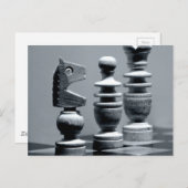 Figuren aus Holz Postkarte (Vorne/Hinten)