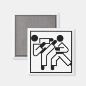 Figuren der Kampfkünste Magnet (Vorderseite/Rückseite)