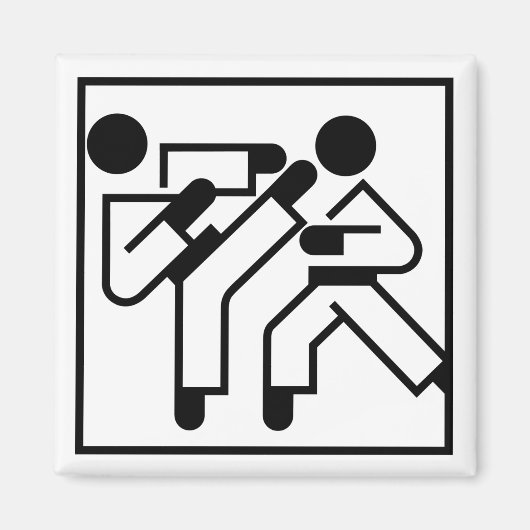 Figuren der Kampfkünste Magnet (Vorne)