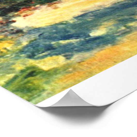 Figuren im Garten von Pierre Renoir Poster (Ecke)