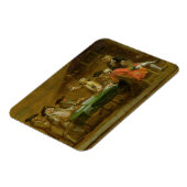 Figuren in einer Taverne oder einem Kaffeehaus, 17 Magnet (Linke Seite)