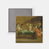 Figuren in einer Taverne oder einem Kaffeehaus, 17 Magnet (Vorderseite/Rückseite)