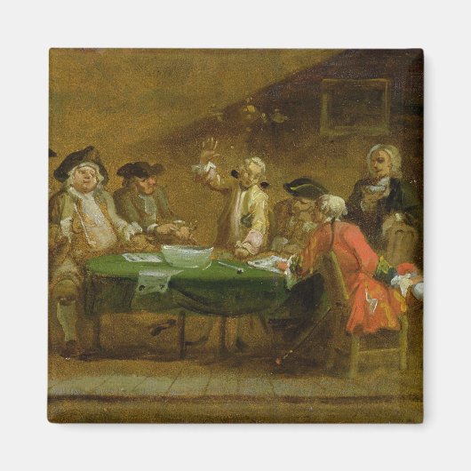 Figuren in einer Taverne oder einem Kaffeehaus, 17 Magnet (Vorne)