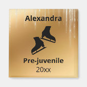 Figuren skating level test year gold magnet (Vorne)