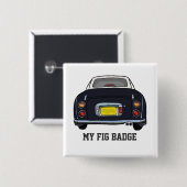 Figures Black Figaro Abzeichen Button (Vorne & Hinten)