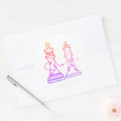Figures Chess, Queen & King Liebe Sticker (Umschlag)