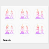 Figures Chess, Queen & King Liebe Sticker (Blatt)