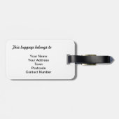 Figures Emerald Green Figaro Auto Luggage Tag Gepäckanhänger (Rückseite horizontal)