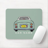 Figures Emerald Green Figaro Name Monogram Mousepad (Mit Mouse)