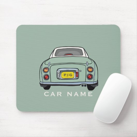 Figures Emerald Green Figaro Name Monogram Mousepad (Mit Mouse)