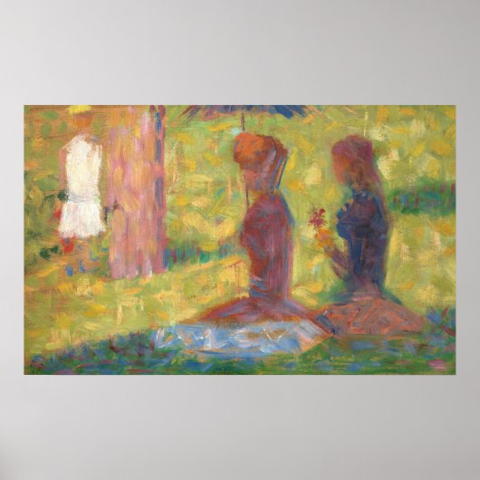 Figures, La Grande Jatte - Georges Seurat Fine Art Poster (Vorne)