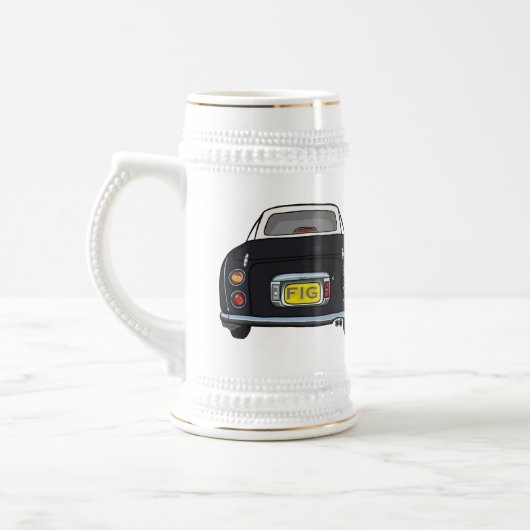 Figures monogram Black Figaro Car Beer Stein Bierglas (Links)
