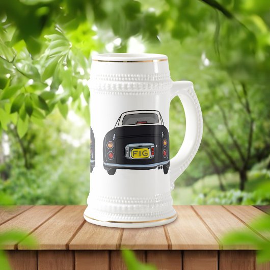 Figures monogram Black Figaro Car Beer Stein Bierglas