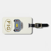 Figures Monogram Lapis Figaro Auto Gepäckmarke Gepäckanhänger (Vorderseite horizontal)