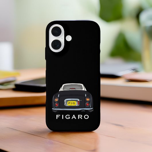 Figures Name Niedlich Black Figaro Car Monogram Case-Mate iPhone Hülle