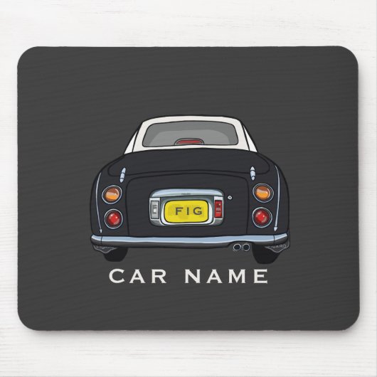 Figures Name Niedlich Black Figaro Car Monogram Mousepad (Vorne)