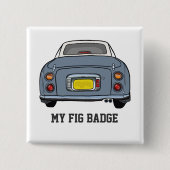 Figures Niedlich Lapis Gray Figaro Auto Name Button (Vorderseite)