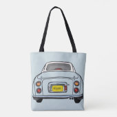 Figures Niedlich Pale Aqua Figaro Name Tote Bag Tasche (Rückseite)