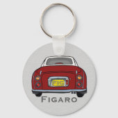 Figures Niedlich Red Figaro Car Name Monogram Schlüsselanhänger (Vorderseite)