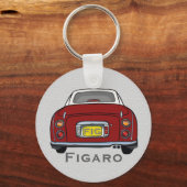 Figures Niedlich Red Figaro Car Name Monogram Schlüsselanhänger (Vorderseite)