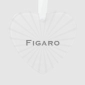 Figures Niedlich White Figaro Car Ornament (Rückseite)