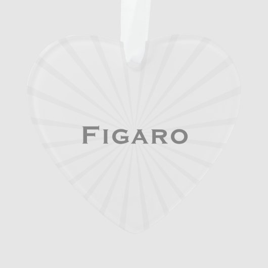 Figures Niedlich White Figaro Car Ornament (Rückseite)