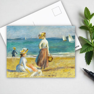 Figures on the Beach, Auguste Renoir Art Postkarte