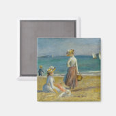 Figures on the Beach - Pierre-Auguste Renoir Magnet (Vorderseite/Rückseite)