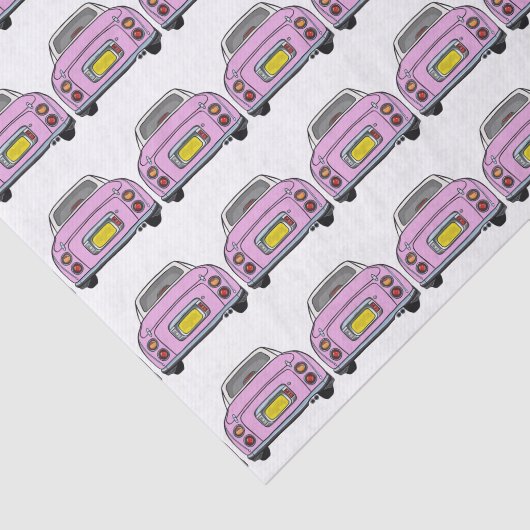 Figures Pink Figaro Pattern Gewebe Papier (Ausschnitt)