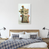 Figurine Aphrodite spielt mit Eros Leinwanddruck (Insitu (Schlafzimmer))