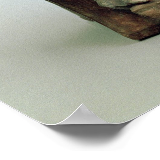 Figurine Aphrodite spielt mit Eros Poster (Ecke)