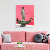 Figurine der Göttin Sequana Leinwanddruck (Insitu (Wohnzimmer))