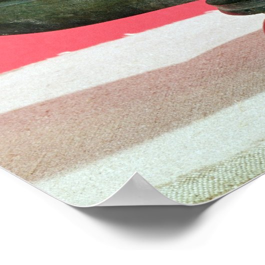 Figurine der Göttin Sequana Poster (Ecke)