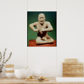 Figurine of a wrestler poster (Küche)