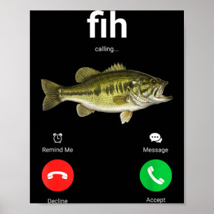 Fih Anruf Ablehnen Akzeptieren Lustiger Telefonanr Poster