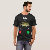Fih Anruf Ablehnen Akzeptieren Lustiger Telefonanr T-Shirt (Vorne ganz)