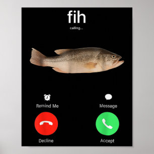 Fih Anruf Erinnern Sie mich Nachricht Ablehnen Ann Poster