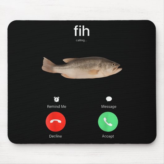 Fih-Aufruf Erinnerung an Nachricht-Deklaration akz Mousepad (Vorne)