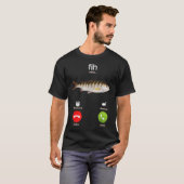 Fih Calling Lustiger Angel-Angler T-Shirt (Vorne ganz)