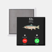 Fih Calling Remind Me Message Decline Accept Phone Magnet (Vorderseite/Rückseite)