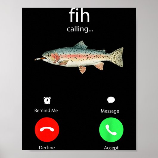 Fih Calling Remind Me Message Decline Accept Phone Poster (Vorne)